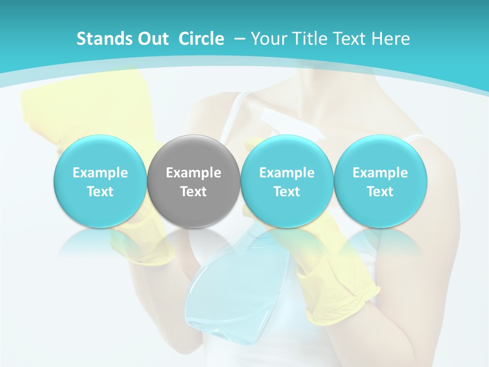 Alone Domestic Female PowerPoint Template