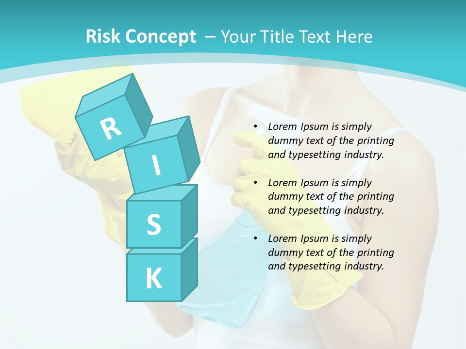 Alone Domestic Female PowerPoint Template