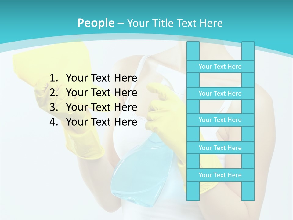 Alone Domestic Female PowerPoint Template