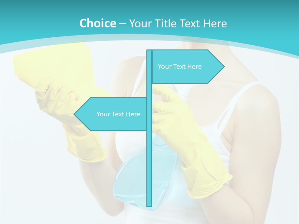 Alone Domestic Female PowerPoint Template