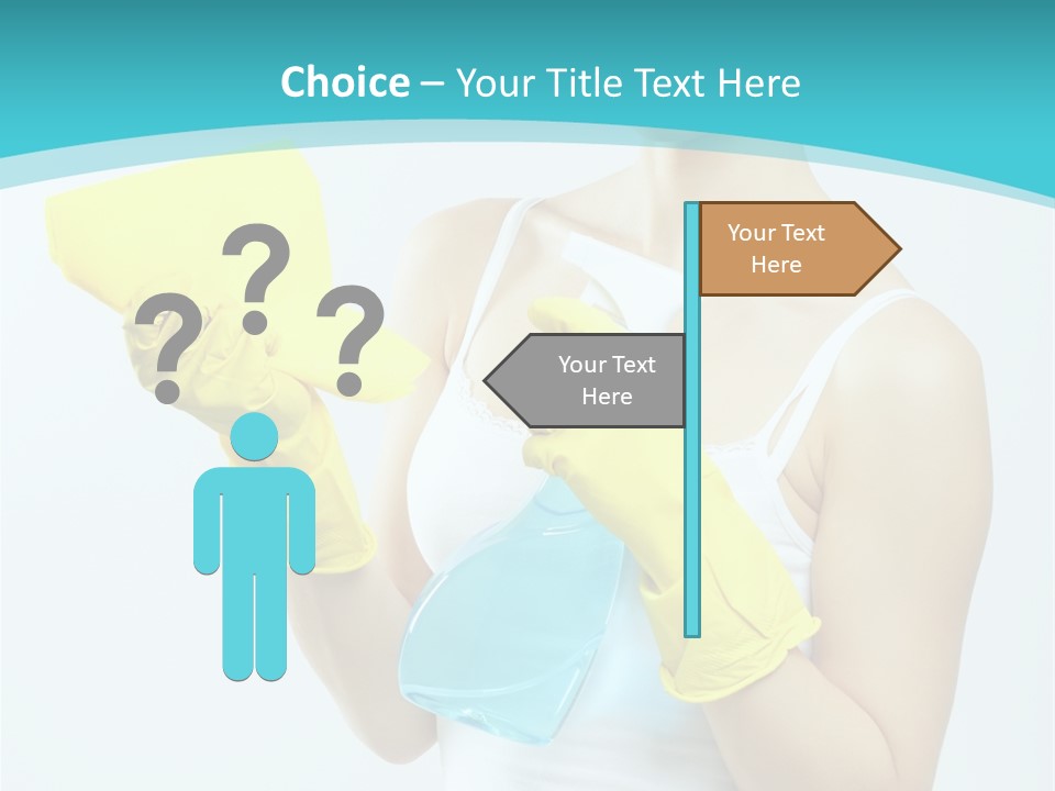 Alone Domestic Female PowerPoint Template