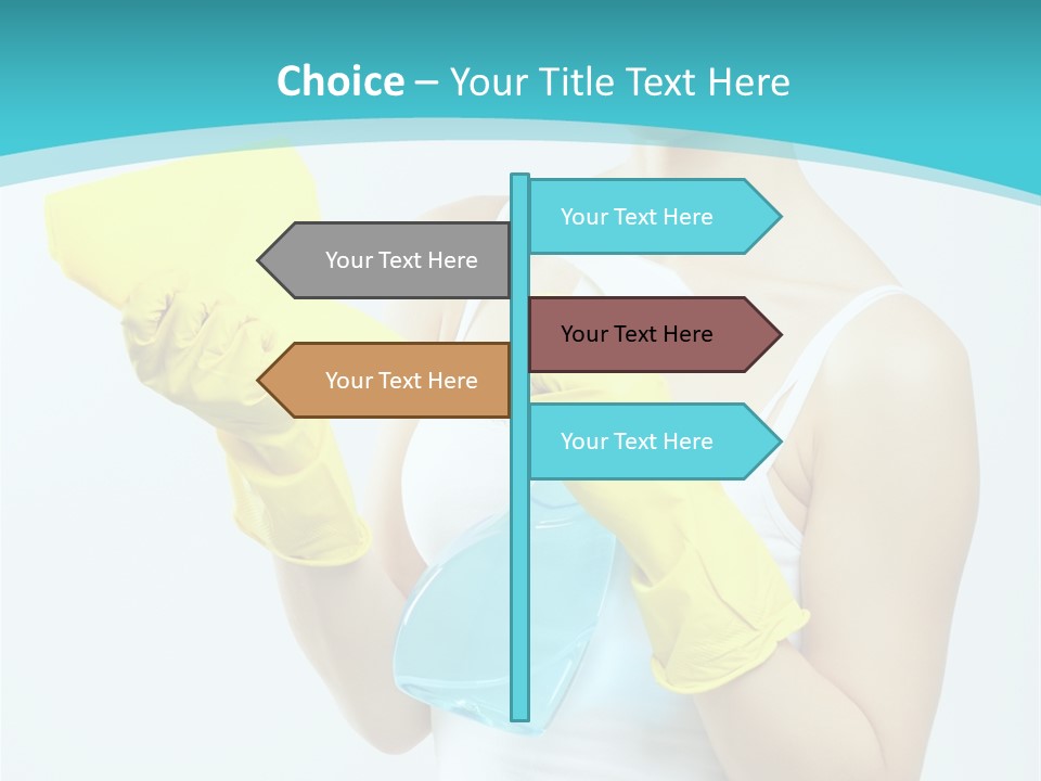 Alone Domestic Female PowerPoint Template