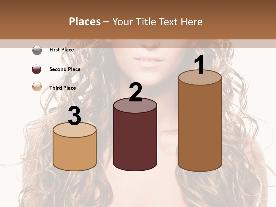 Hair Portrait Sensual PowerPoint Template