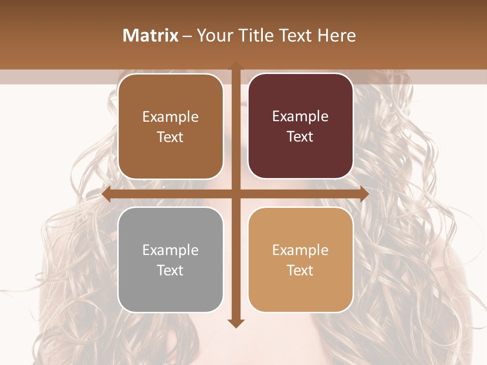 Hair Portrait Sensual PowerPoint Template