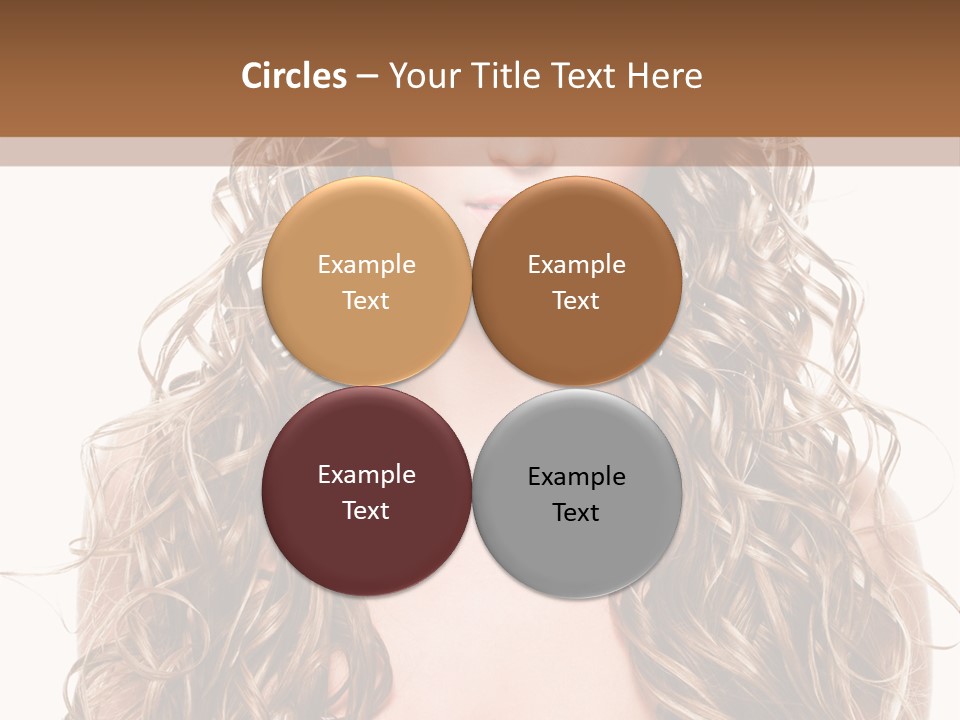 Hair Portrait Sensual PowerPoint Template