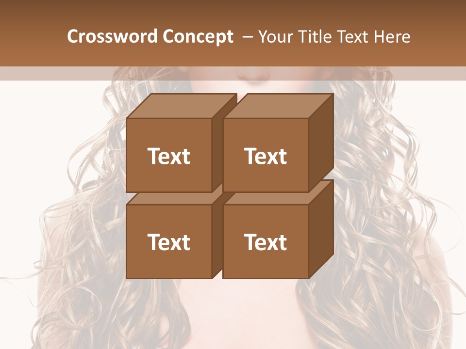 Hair Portrait Sensual PowerPoint Template