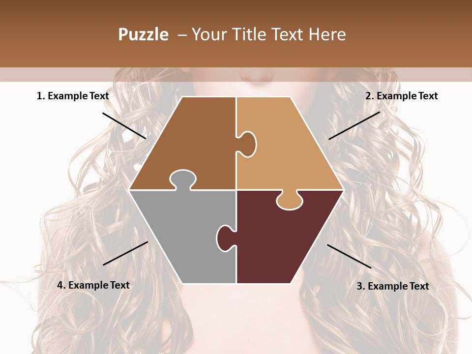 Hair Portrait Sensual PowerPoint Template