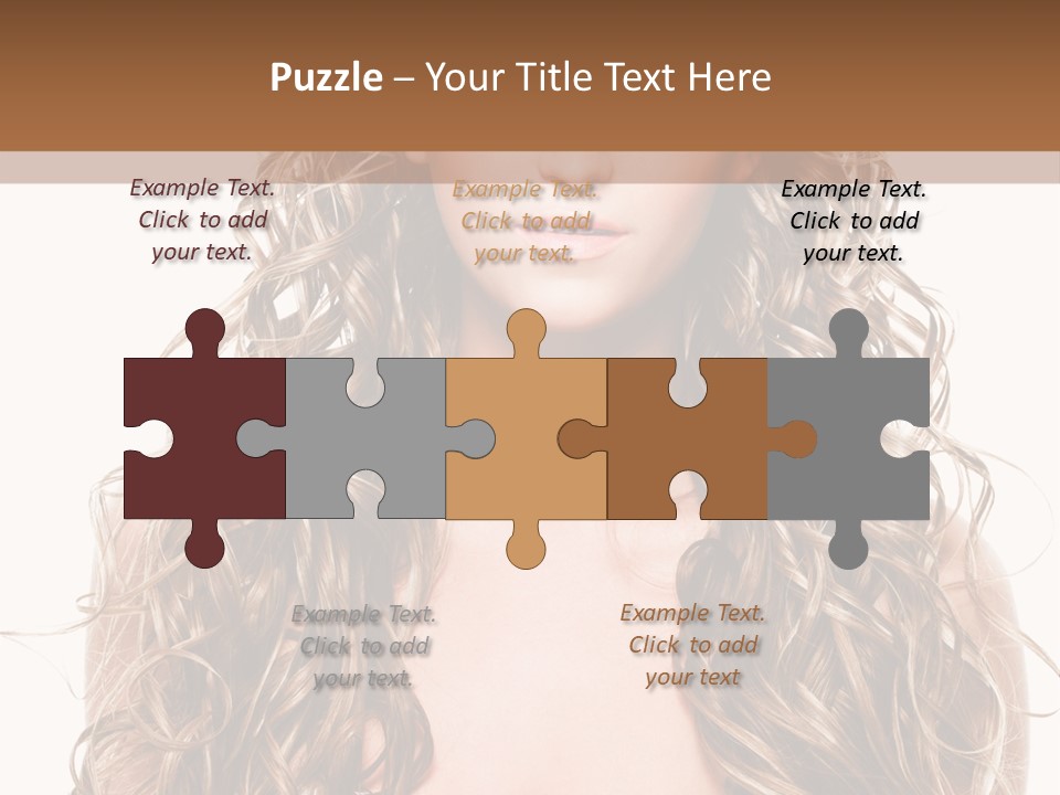 Hair Portrait Sensual PowerPoint Template