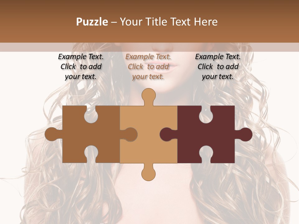 Hair Portrait Sensual PowerPoint Template