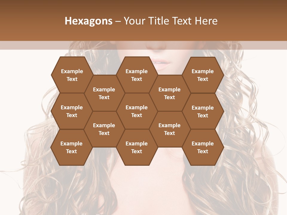 Hair Portrait Sensual PowerPoint Template