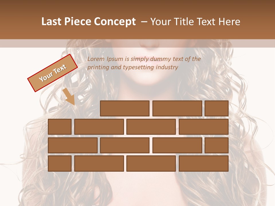 Hair Portrait Sensual PowerPoint Template