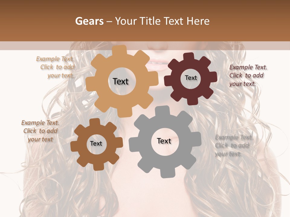 Hair Portrait Sensual PowerPoint Template