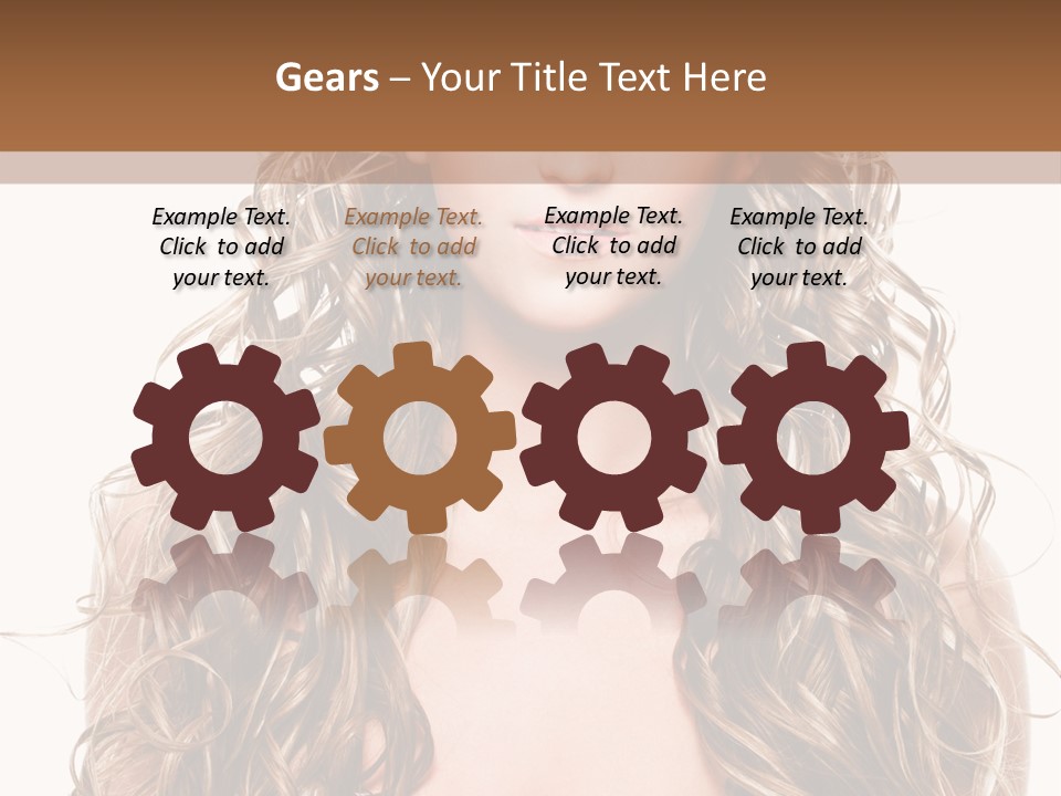 Hair Portrait Sensual PowerPoint Template