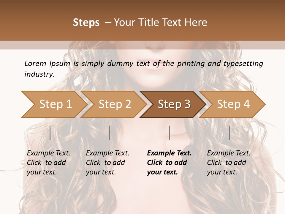 Hair Portrait Sensual PowerPoint Template