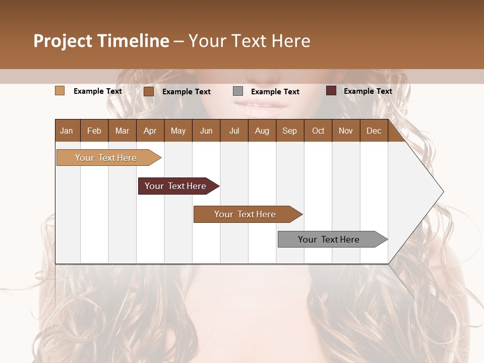 Hair Portrait Sensual PowerPoint Template