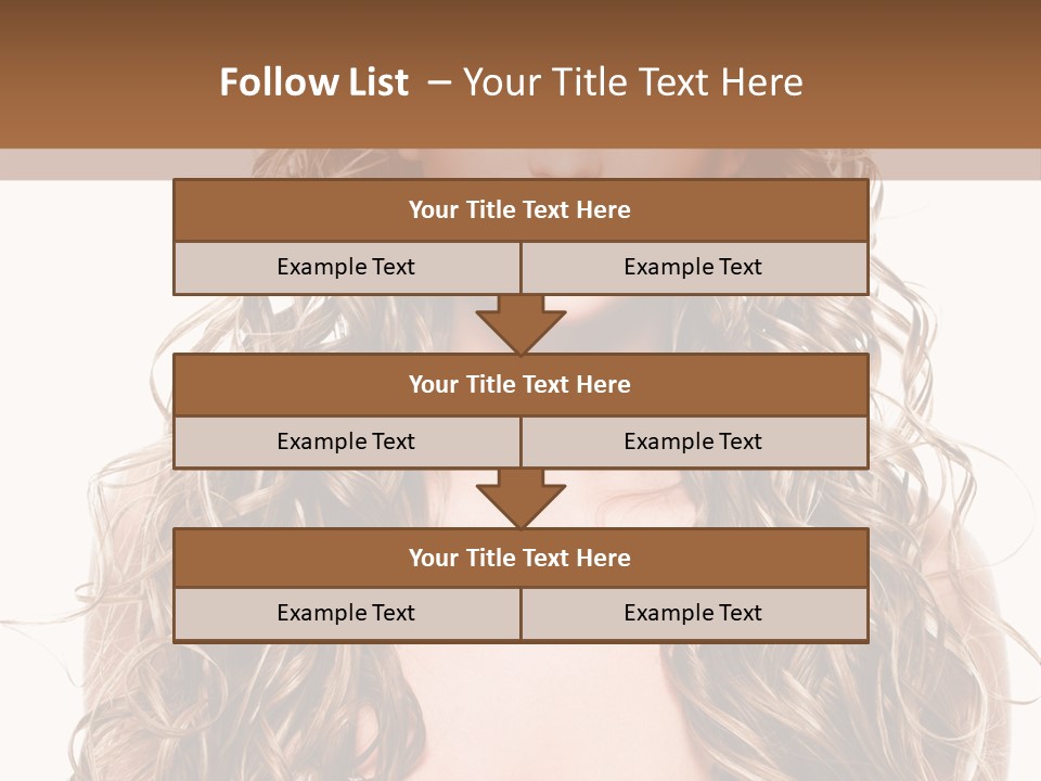 Hair Portrait Sensual PowerPoint Template