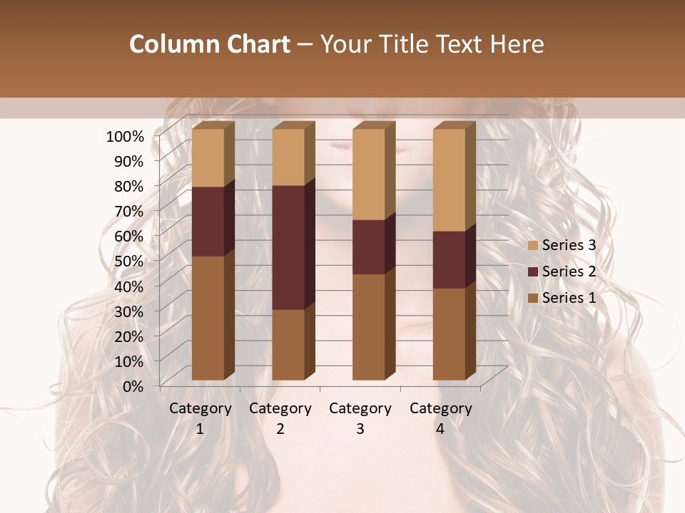 Hair Portrait Sensual PowerPoint Template