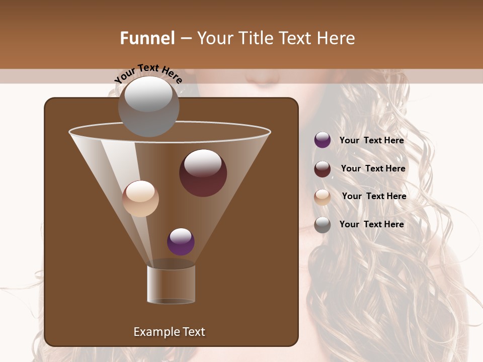 Hair Portrait Sensual PowerPoint Template