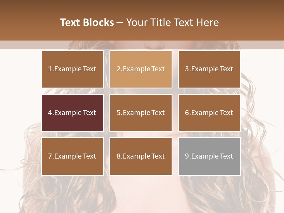 Hair Portrait Sensual PowerPoint Template