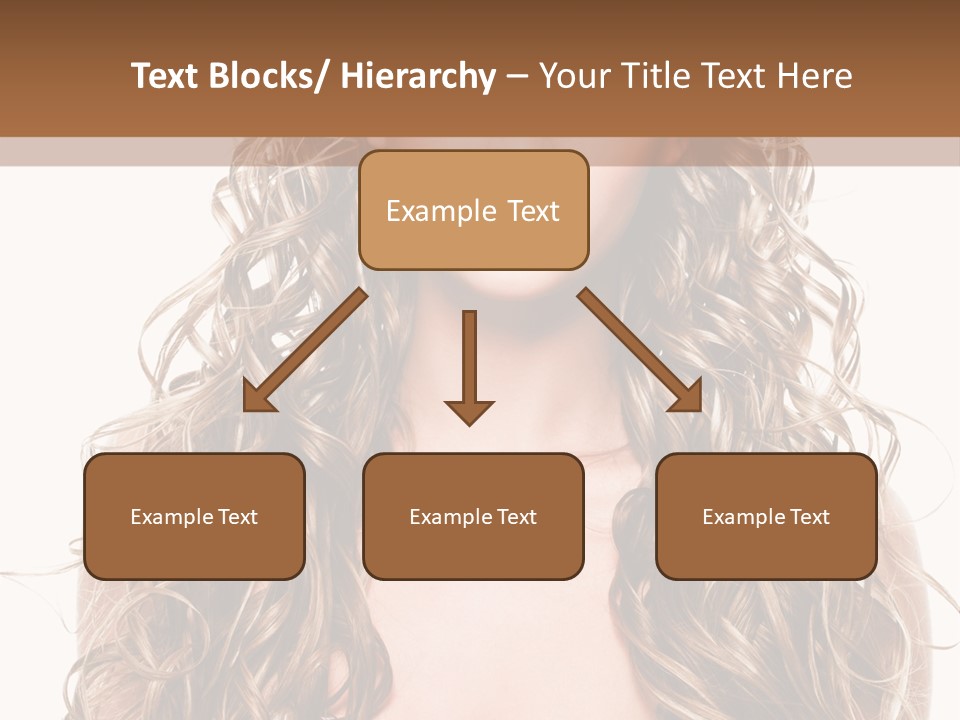 Hair Portrait Sensual PowerPoint Template