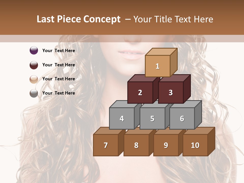 Hair Portrait Sensual PowerPoint Template