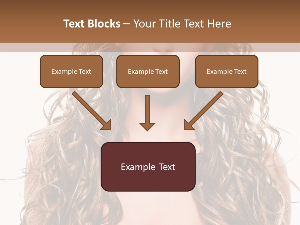 Hair Portrait Sensual PowerPoint Template