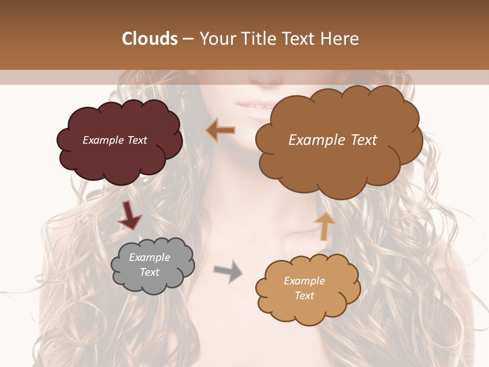 Hair Portrait Sensual PowerPoint Template