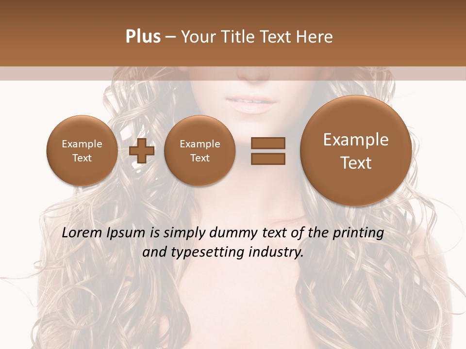 Hair Portrait Sensual PowerPoint Template