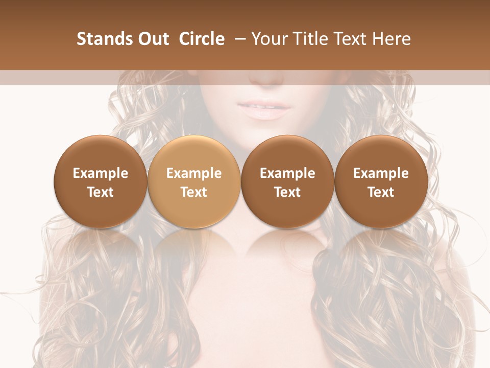 Hair Portrait Sensual PowerPoint Template