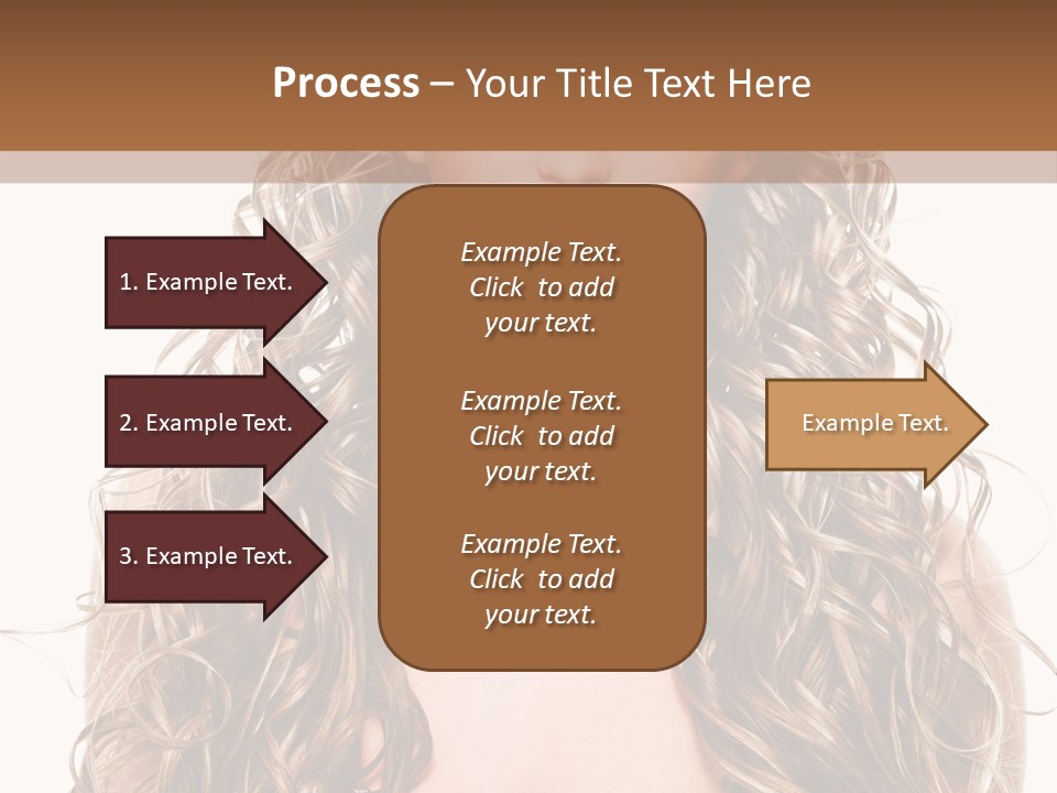 Hair Portrait Sensual PowerPoint Template