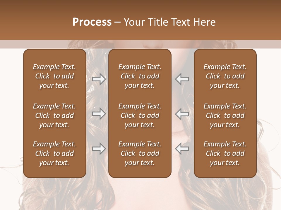 Hair Portrait Sensual PowerPoint Template