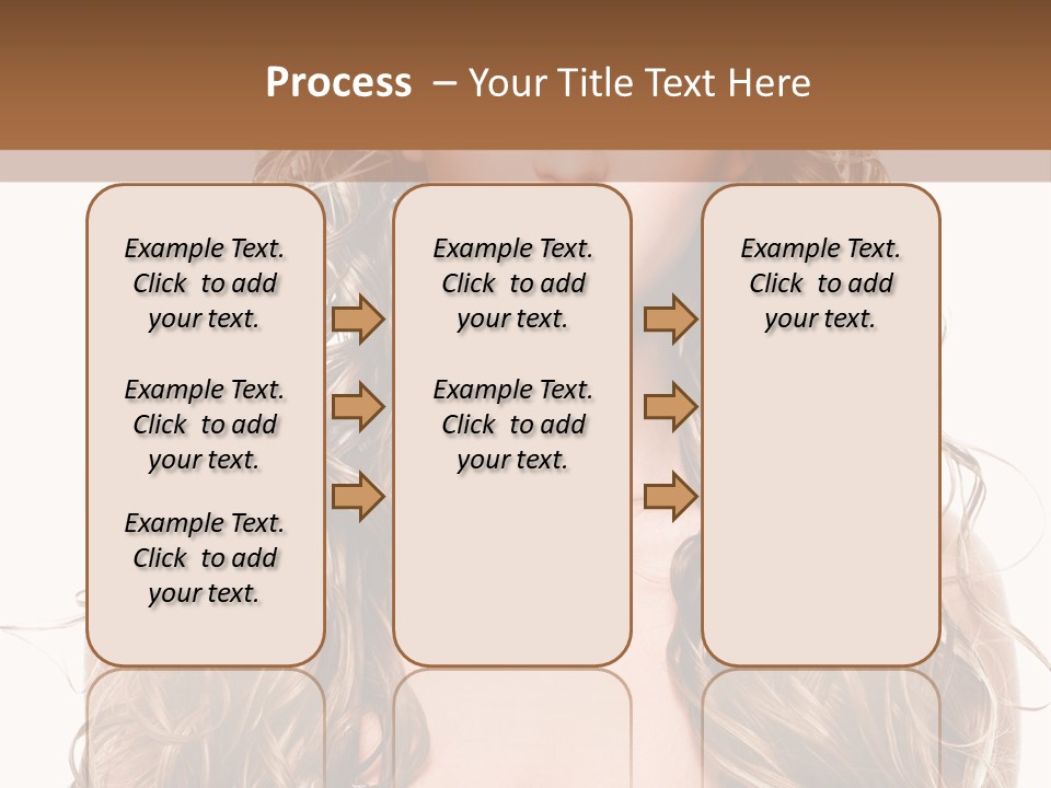 Hair Portrait Sensual PowerPoint Template