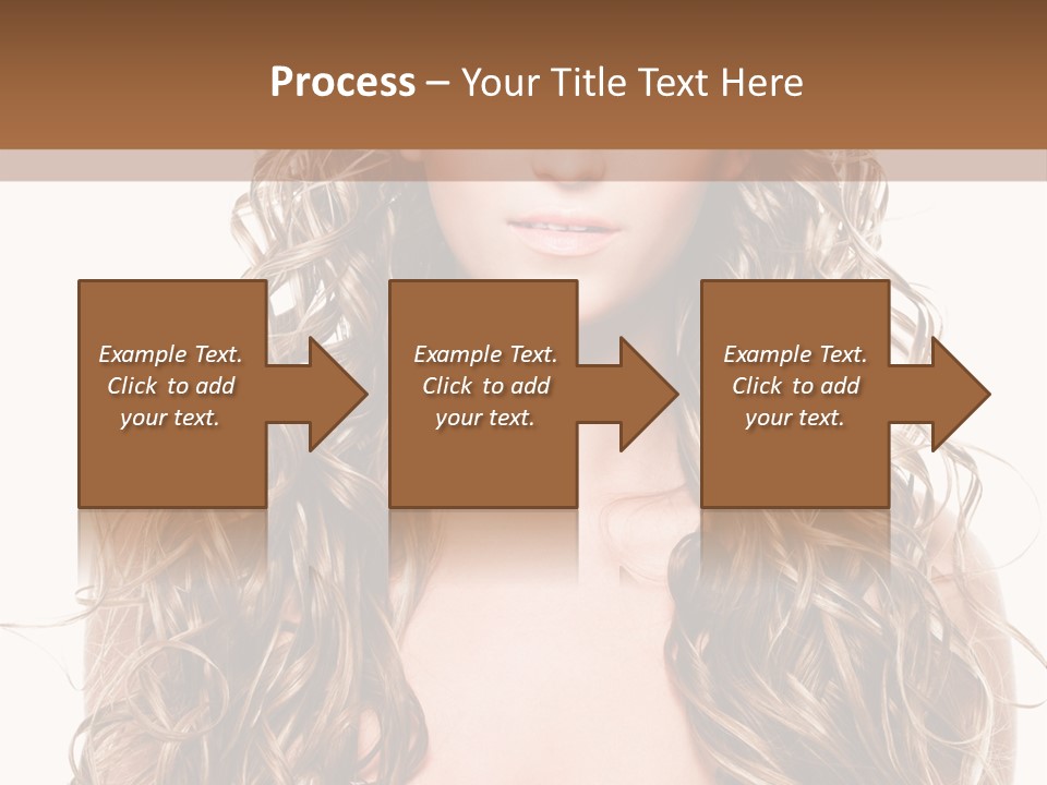 Hair Portrait Sensual PowerPoint Template