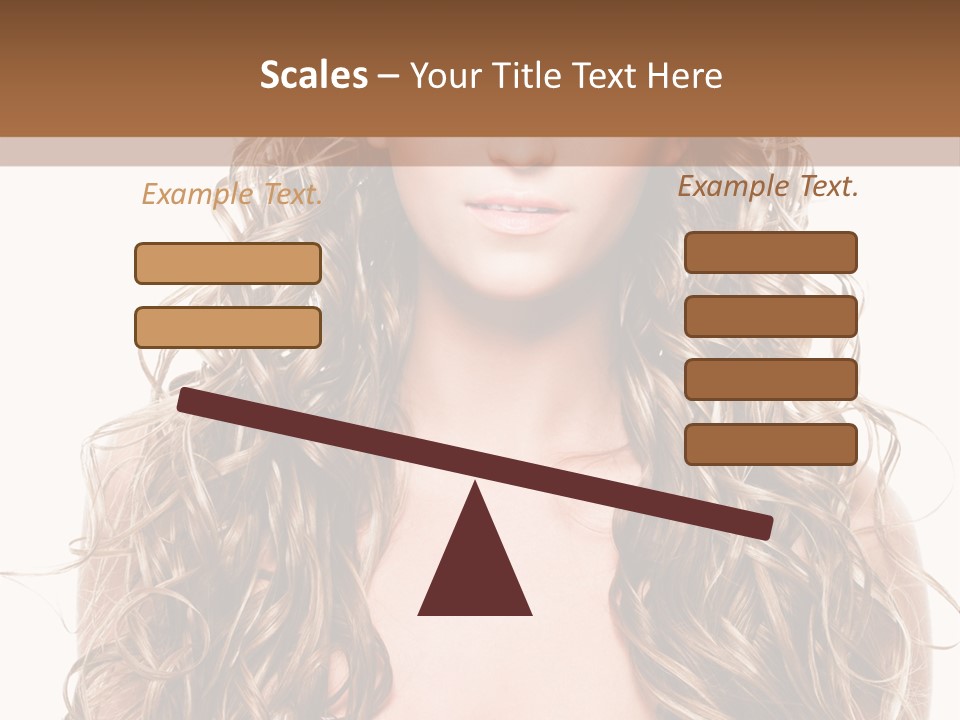 Hair Portrait Sensual PowerPoint Template