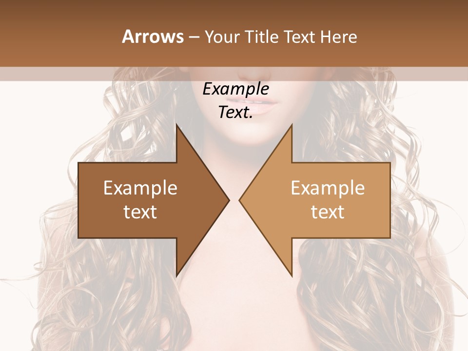 Hair Portrait Sensual PowerPoint Template