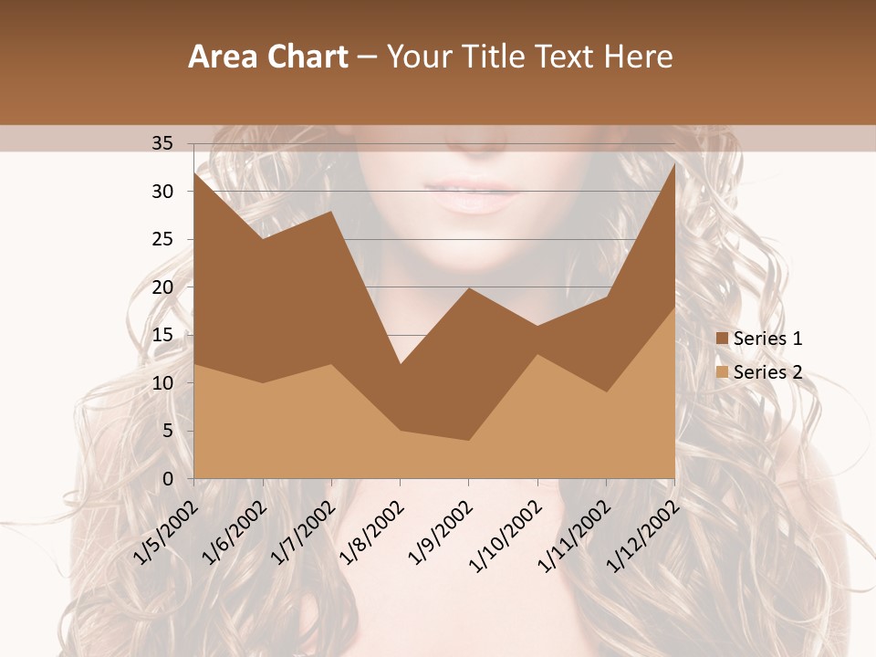 Hair Portrait Sensual PowerPoint Template