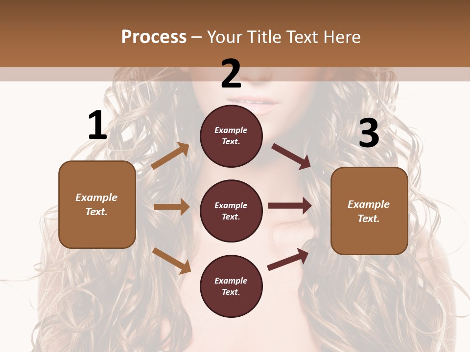 Hair Portrait Sensual PowerPoint Template
