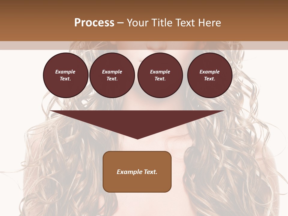 Hair Portrait Sensual PowerPoint Template