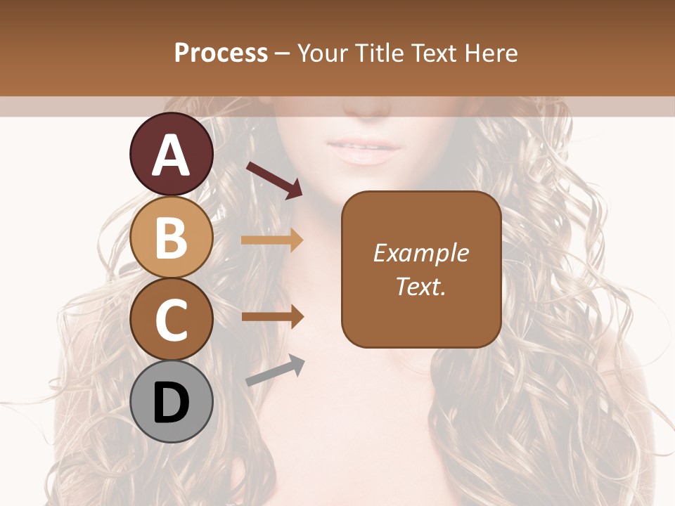 Hair Portrait Sensual PowerPoint Template