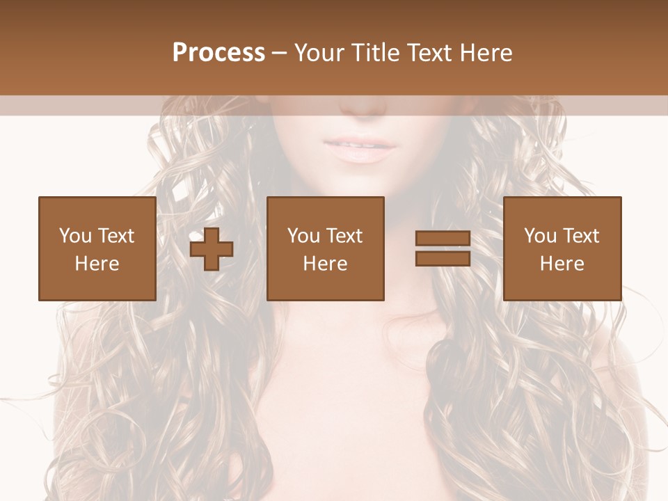 Hair Portrait Sensual PowerPoint Template
