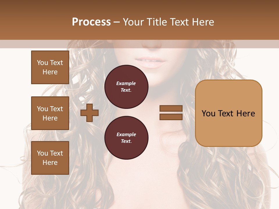 Hair Portrait Sensual PowerPoint Template