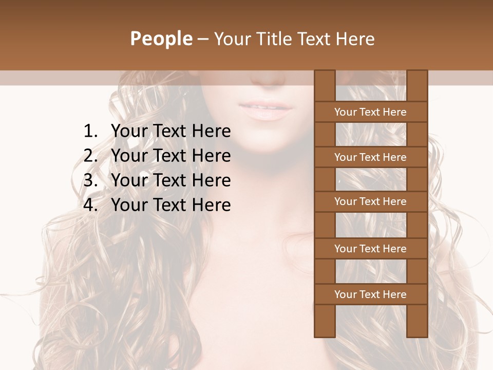Hair Portrait Sensual PowerPoint Template