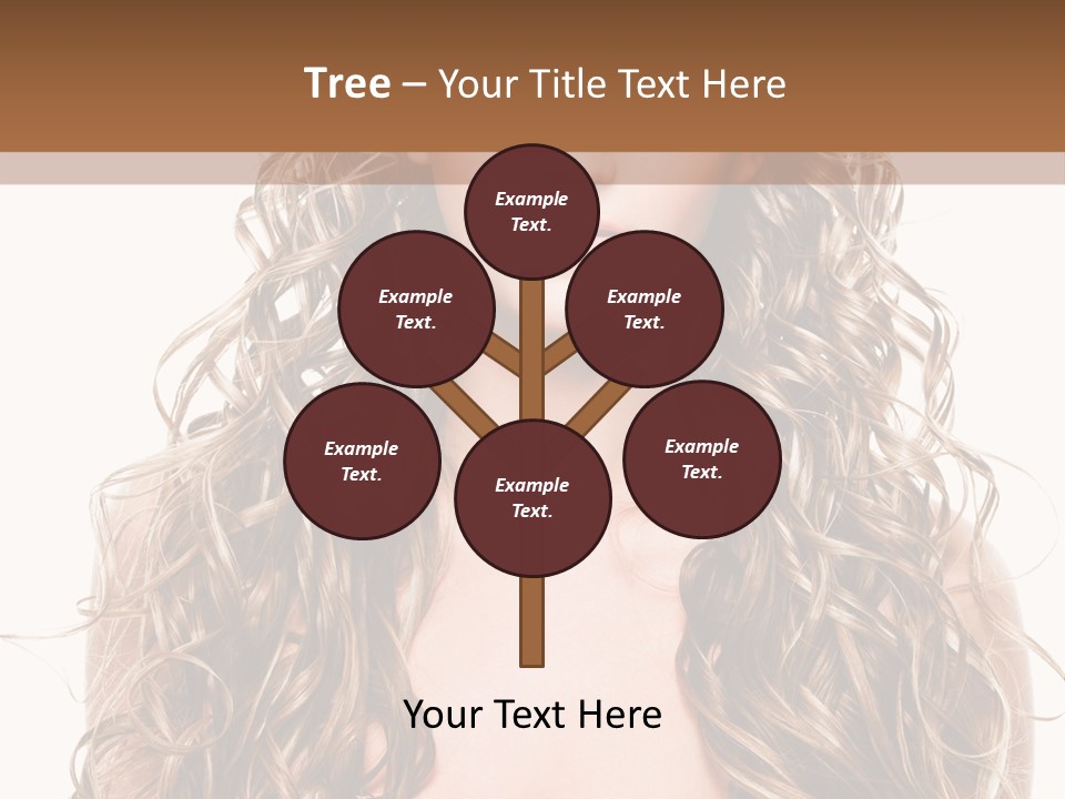 Hair Portrait Sensual PowerPoint Template