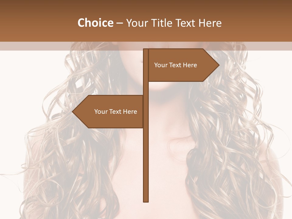 Hair Portrait Sensual PowerPoint Template