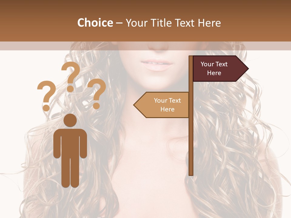 Hair Portrait Sensual PowerPoint Template