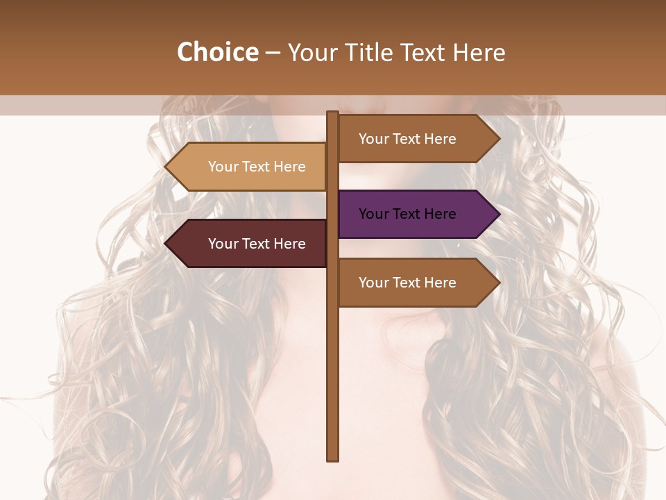 Hair Portrait Sensual PowerPoint Template