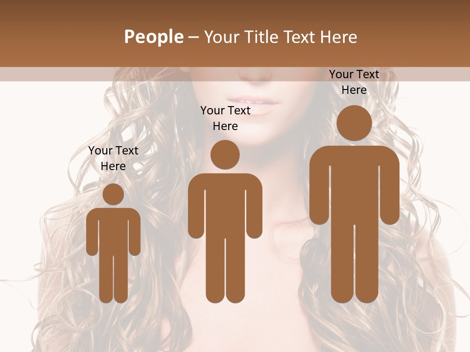 Hair Portrait Sensual PowerPoint Template