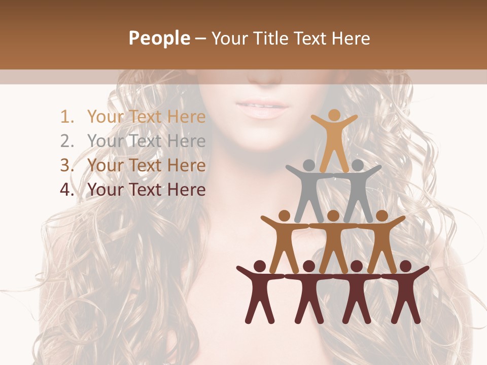 Hair Portrait Sensual PowerPoint Template
