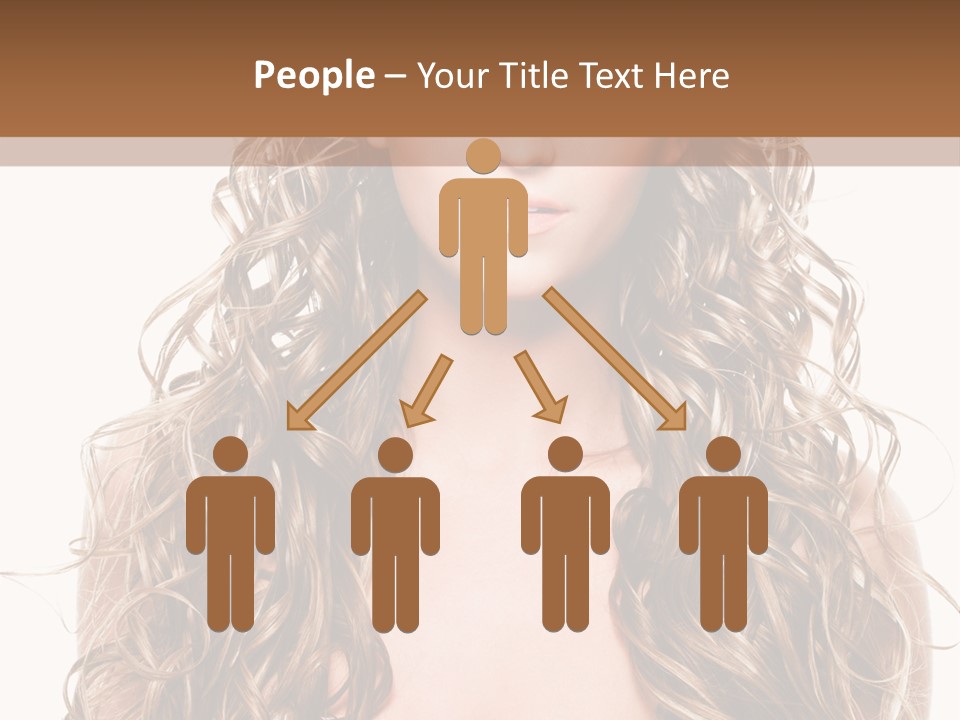 Hair Portrait Sensual PowerPoint Template