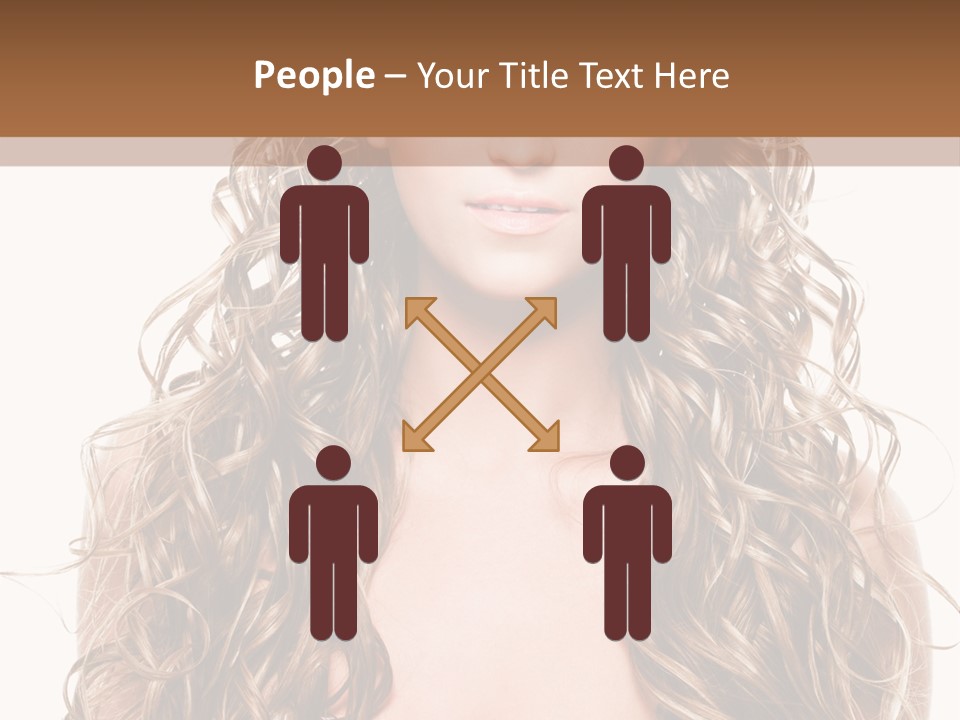 Hair Portrait Sensual PowerPoint Template